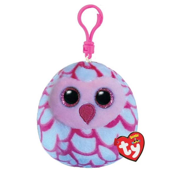 Ty Squishy Beanies Peluş Baykuş Anahtarlık Pinky ürün görseli 1