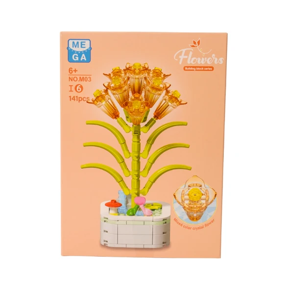 Building Block Flower 141 Parça Clivia - Resim 2