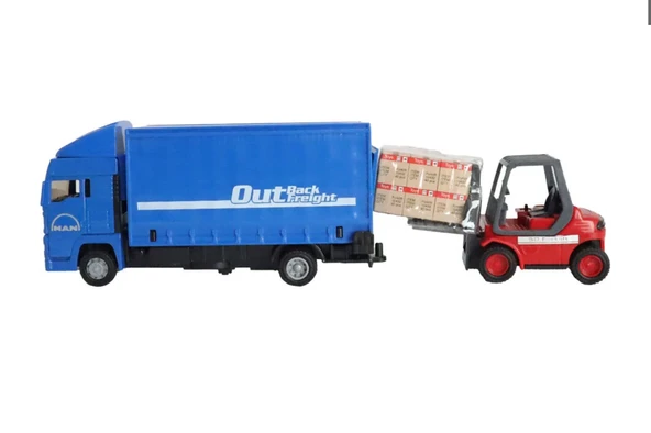 Man Mavi Kamyon ve Forklift - Resim 3