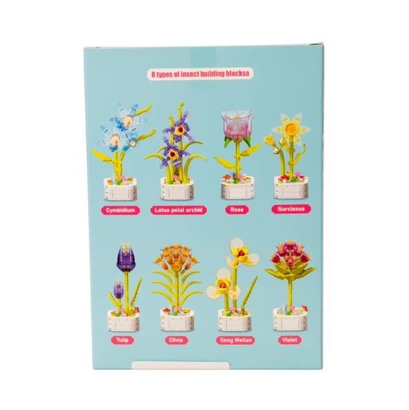 Building Block Flower 125 Parça Sarı Fulya - Resim 5