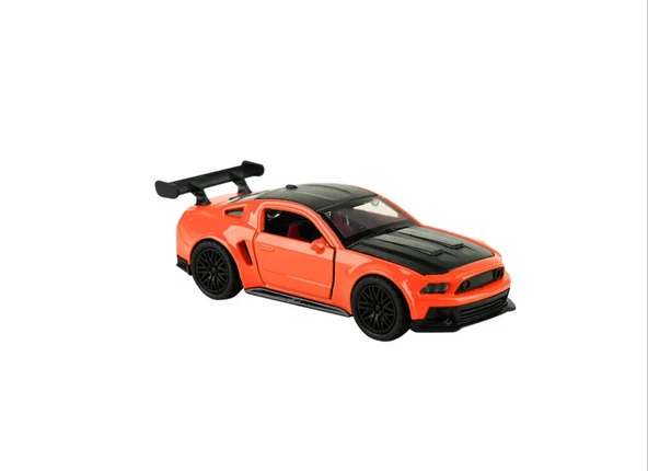 Die Cast Metal Çek Bırak Turuncu Spor Araba ürün görseli 1