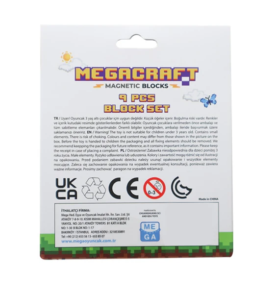 Megacraft 9 Parça Karlı Taş Blok - Resim 4
