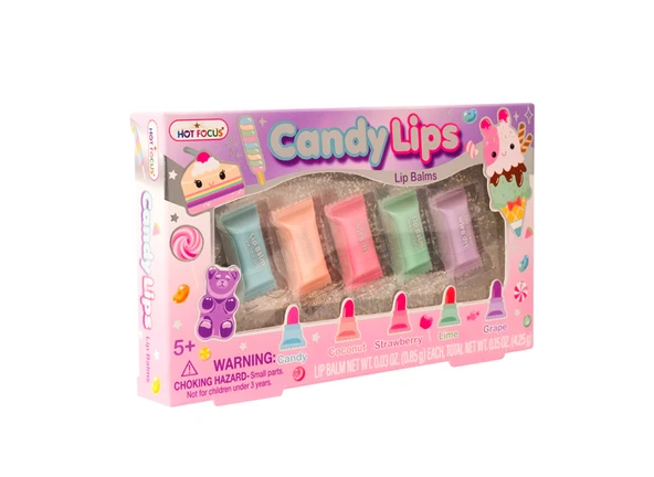 Hot Focus Candy Lips 5 li Dudak Parlatıcıı Seti - Resim 2