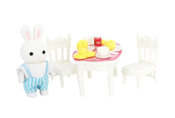 Bay Dreamy Mini Tavşan Yemek Masası Dekorasyon Seti ürün görseli 1