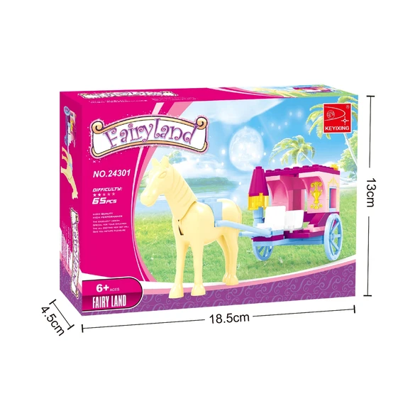 Ausini Fairland Girl 65 Parça Sarı Atlı Fayton ürün görseli 1