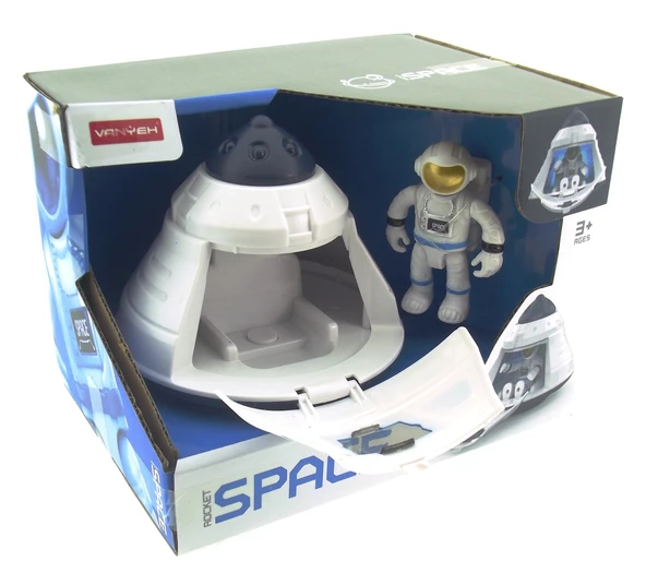 Işıklı ve Astronotlu Uzay Kapsülü ürün görseli 1
