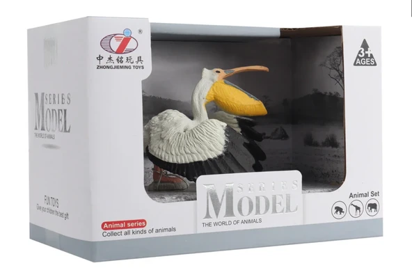 Kutulu Model Figür Hayvan Pelikan - Resim 2