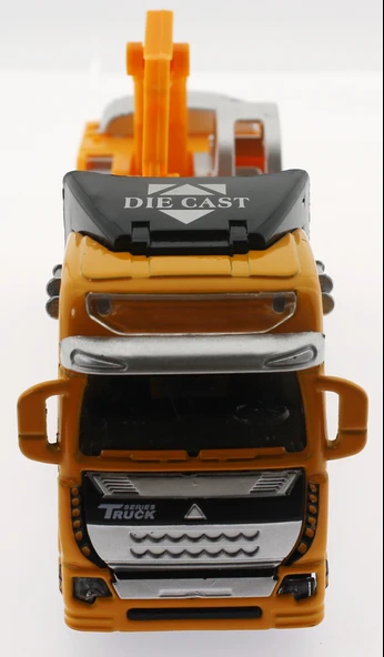 Die Cast Çek Bırak Sarı Kepçe - Resim 3