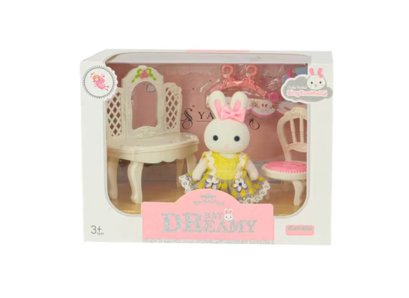 Bay Dreamy Mini Tavşan Şifonyer Dekorasyon Seti ürün görseli 1