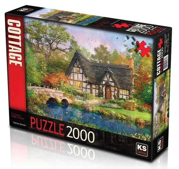 KS Puzzle 2000 Parça The Stoney Brıdge Cottage Kır Evi ürün görseli 1