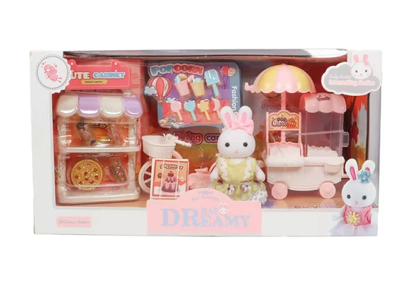 Bay Dreamy Mini Tavşan Pop Corn Standlı Oyun Seti ürün görseli 1