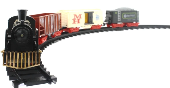 Sesli ve Işıklı Klasik Pilli Tren Seti ürün görseli 1