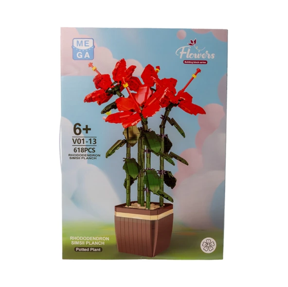 Building Block Flower 618 Parça Orman Gülü - Resim 2