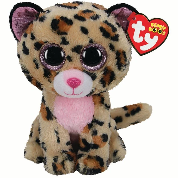 TY Beanie Boos Kahverengi Benekli Peluş Leopar Livvie 22 cm ürün görseli 1