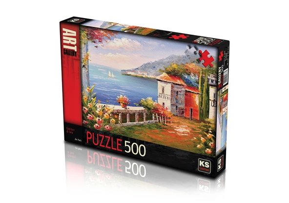KS Puzzle 500 Parça Garden Sea ürün görseli 1