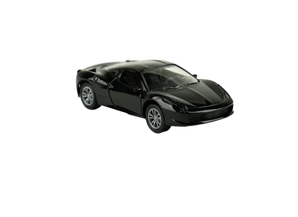Die Cast Metal Sesli ve Işıklı Çek Bırak Siyah Spor Araba ürün görseli 1