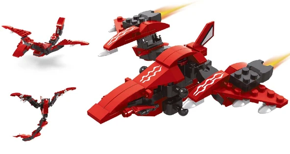 Ausini Titan Uzaylı Savaşçı -4 Fire Wing 69 Parça ürün görseli 1