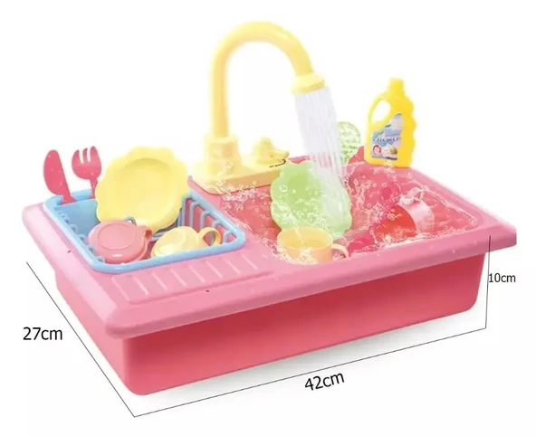 Pilli Mutfak Lavabo Oyun Seti - Resim 3