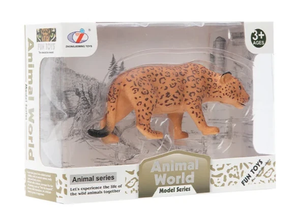 Kutulu Model Figür Hayvan Leopar - Resim 2