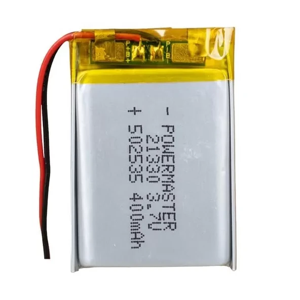 502535 3.7 Volt 400 Mah Lityum Polimer Pil ürün görseli 1