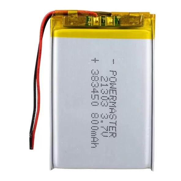 383450 3.7 Volt 800 Mah Lityum Polimer Pil ürün görseli 1