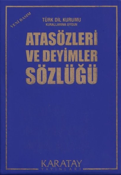Atasözleri ve Deyimler Sözlüğü (Plastik Kapak) ürün görseli 1