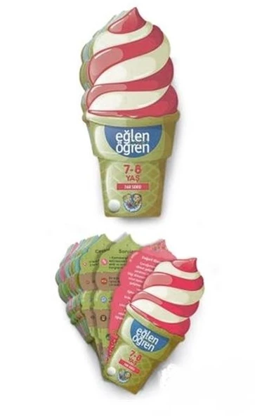 Eğlen Öğren Ice Cream - 360 Soru (7-8 Yaş) ürün görseli 1