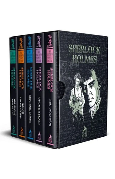Sherlock Holmes 5 Kitap Özel Baskı Ciltli Set ürün görseli 1