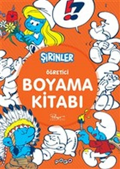 Öğretici Boyama Kitabı - Şirinler ürün görseli 1