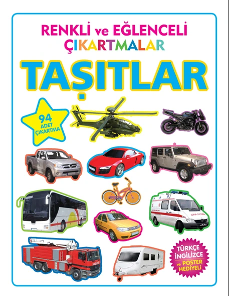 Renkli ve Eğlenceli Çıkartmalar Taşıtlar ürün görseli 1