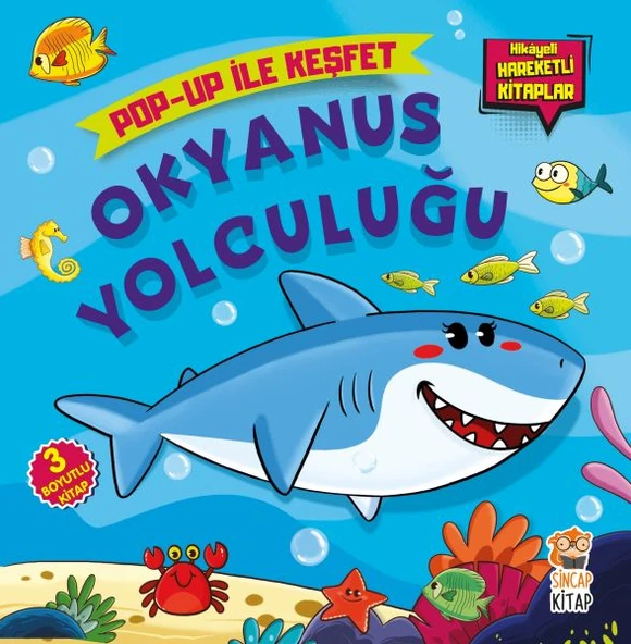 Okyanus Yolculuğu: Pop-Up İle Keşfet - Hikayeli Hareketli Kitaplar ürün görseli 1