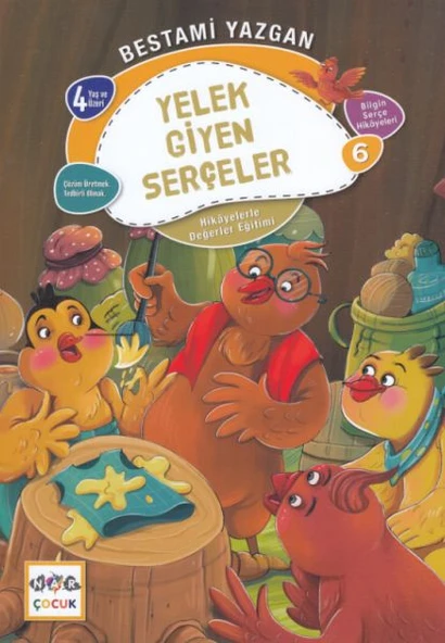 Yelek Giyen Serçeler - Bilgin Serçe Hikayeleri 6 - Hikayelerle Değerler Eğitimi ürün görseli 1