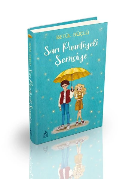 Sarı Puantiyeli Şemsiye -Ciltli ürün görseli 1