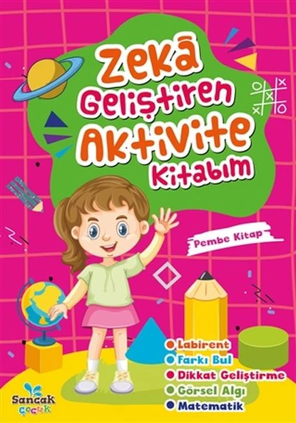 Zeka Geliştiren Aktivite Kitabım - Pembe Kitap ürün görseli 1