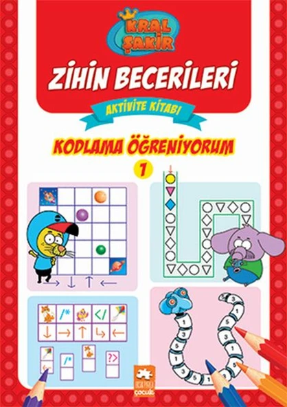 Kodlama Öğreniyorum 1 - Kral Şakir Zihin Becerileri Aktivite Kitabı ürün görseli 1