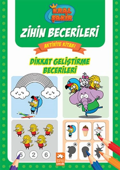Dikkat Geliştirme Becerileri - Kral Şakir Zihin Becerileri Aktivite Kitabı ürün görseli 1