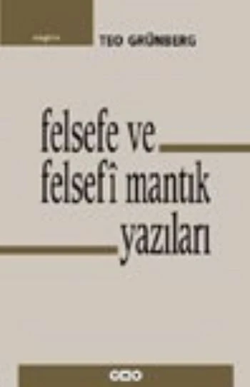 Felsefe ve Felsefi Mantık Yazıları ürün görseli 1
