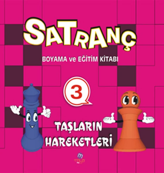 Satranç Boyama ve Eğitim Kitabı -3 / Taşların Hareketleri ürün görseli 1