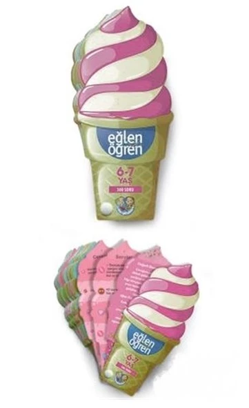 Eğlen Öğren Ice Cream - 300 Soru (6-7 Yaş) ürün görseli 1