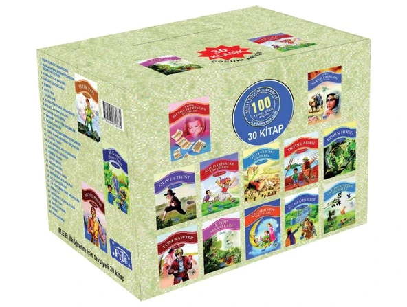 100 Temel Eser 1. Kademe Kutulu 30 Kitap ürün görseli 1