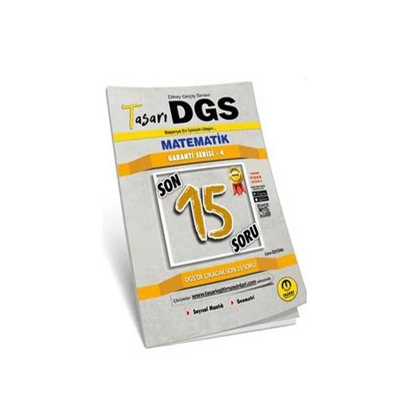 Tasarı DGS Matematik Son 15 Garanti Serisi 4 ürün görseli 1