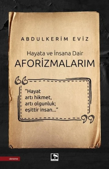Aforizmalarım ürün görseli 1