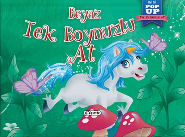 Pop-Up Mini Tek Boynuzlu At - Beyaz Tek Boynuzlu At ürün görseli 1