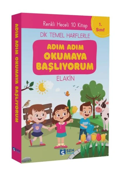 Adım Adım Okumaya Başlıyorum İlk Okuma Kitapları  Set  (10 Kitap) ürün görseli 1