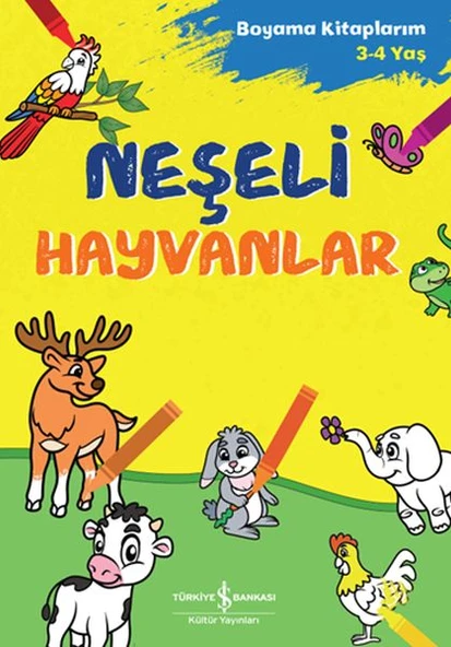 Neşeli Hayvanlar - Boyama Kitaplarım 3-4 Yaş ürün görseli 1