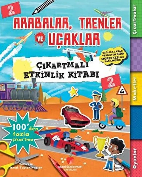 Arabalar, Trenler ve Uçaklar - Çıkartmalı Etkinlik Kitabı 2 ürün görseli 1