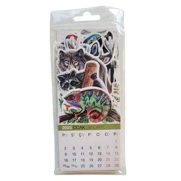 Akademi Çocuk 73x16 cm World Of Animals 2022-2023 Takvim ürün görseli 1