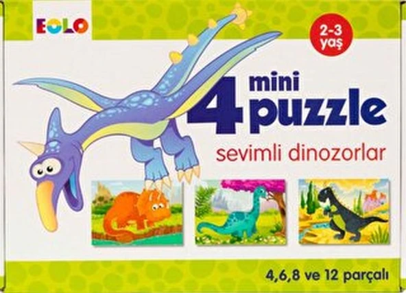 Mini Puzzle-Sevimli Dinozorlar ürün görseli 1