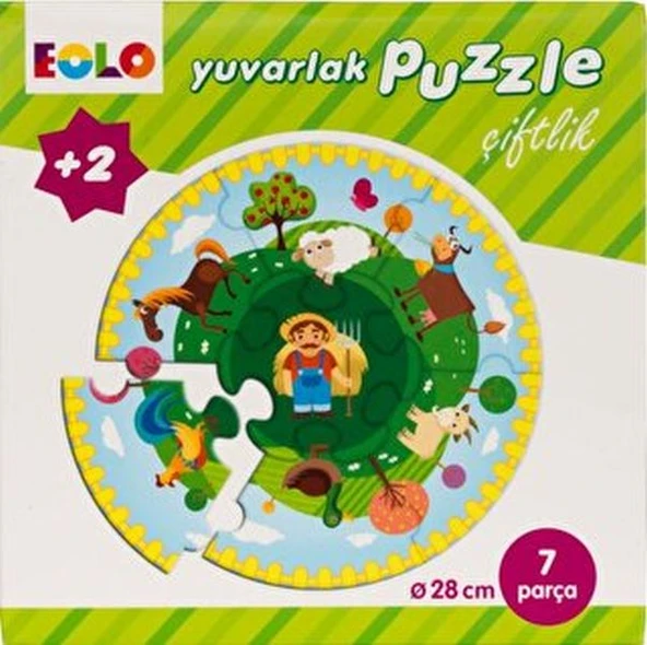 Yuvarlak Puzzle-Çiftlik ürün görseli 1