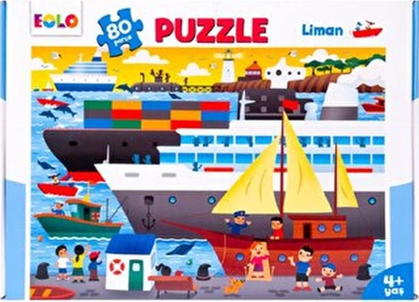 Yer Puzzle-80 Parça Puzzle - Liman ürün görseli 1